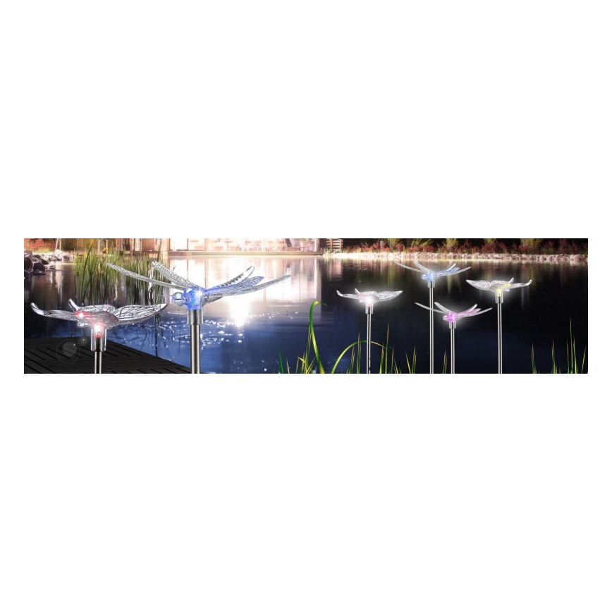 Globo - KIT 4x LED solcellsbelysning LED/0,06W/3V IP44
