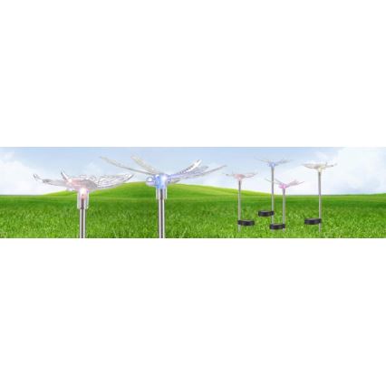 Globo - KIT 4x LED solcellsbelysning LED/0,06W/3V IP44