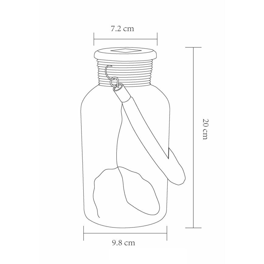 Globo - LED solcellsbelysning LED/0,6W/3,2V IP44