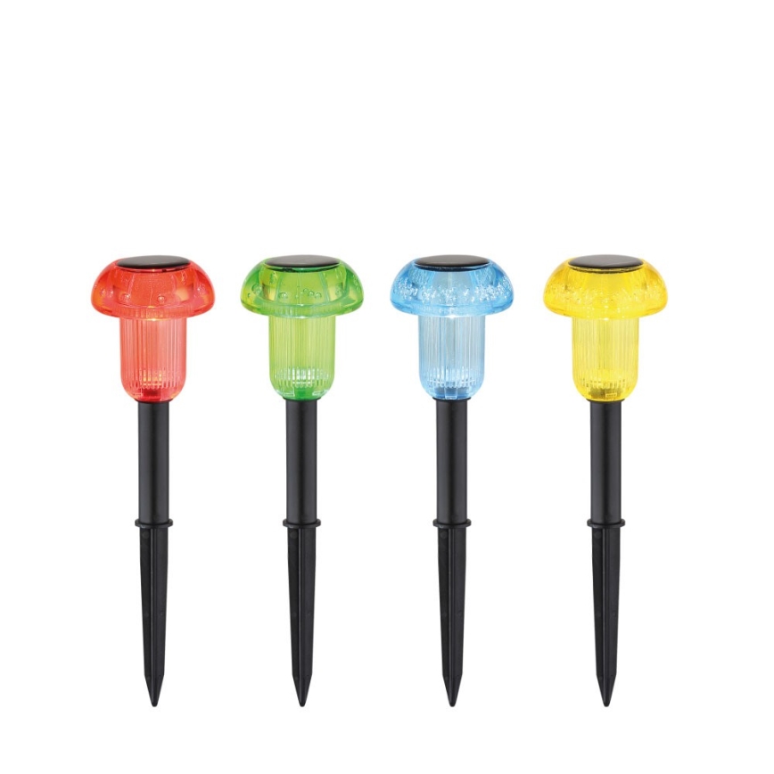 Globo - KIT 4x LED RGB solcellsbelysning LED/0,05W/3V IP44