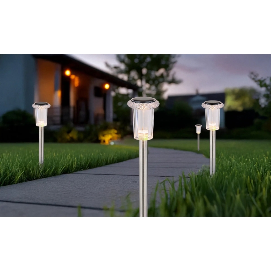 Globo - KIT 4x LED Solcellsbelysning LED/0,06W/1,2V IP44 100 mAh