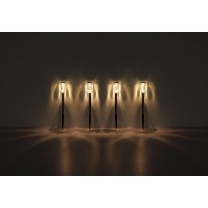 Globo - KIT 4x LED Solcellsbelysning LED/0,06W/1,2V IP44 100 mAh