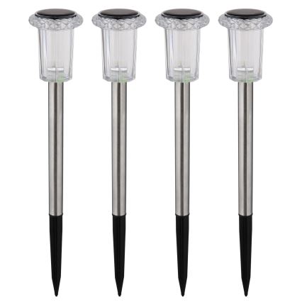 Globo - KIT 4x LED Solcellsbelysning LED/0,06W/1,2V IP44 100 mAh