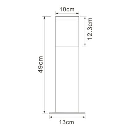 Globo 34019S1 - Utomhuslampa LALLI 1xE27/60W/230V IP44