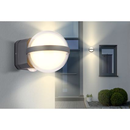 Globo - LED vägglampa för utomhusbruk LED/12W/230V IP54 svart