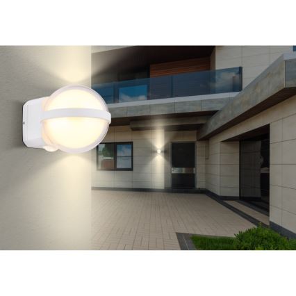 Globo - LED vägglampa för utomhusbruk LED/12W/230V IP54 vit