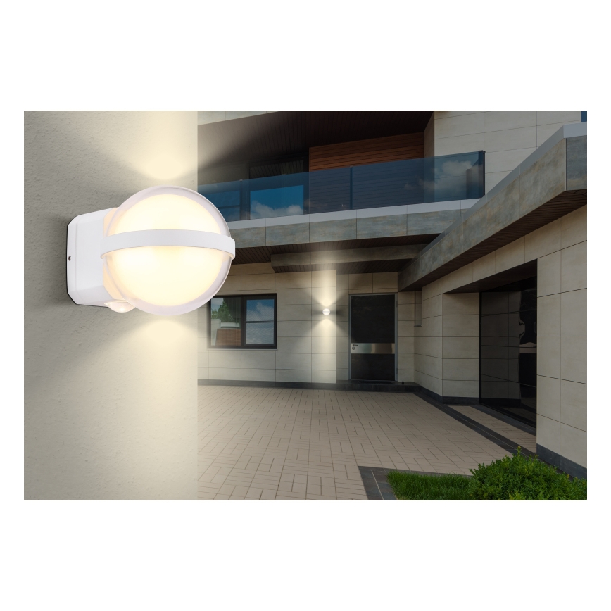 Globo - LED vägglampa för utomhusbruk LED/12W/230V IP54 vit