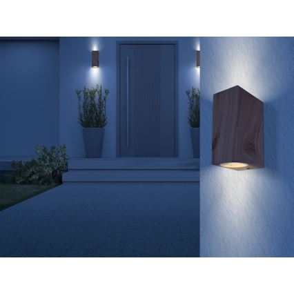 Globo - Vägglampa för utomhusbruk 2xGU10/35W/230V IP44