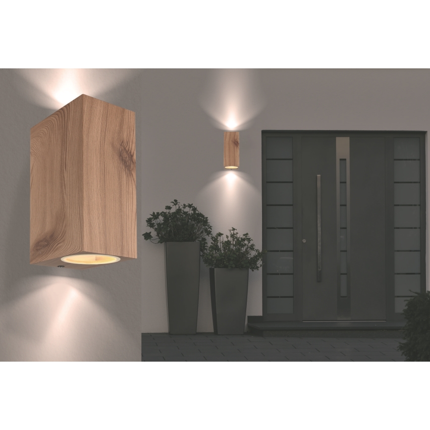 Globo - Vägglampa för utomhusbruk 2xGU10/35W/230V IP44