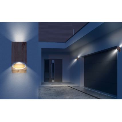 Globo - Vägglampa för utomhusbruk 1xGU10/35W/230V IP44