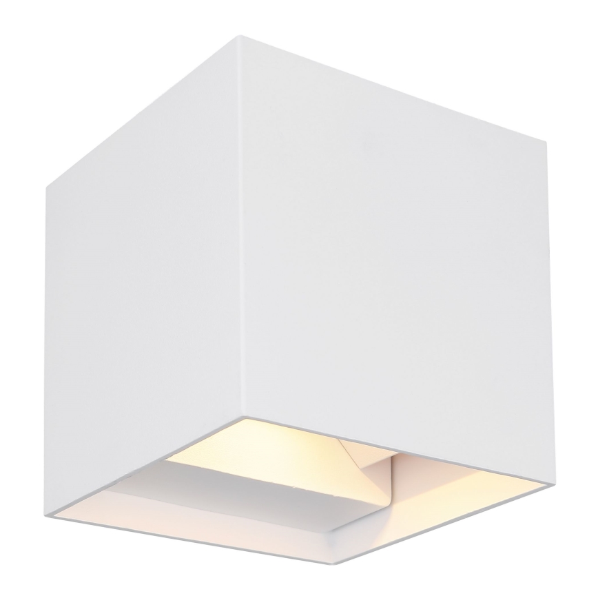 Globo - LED vägglampa för utomhusbruk 2xLED/3W/230V IP44 vit