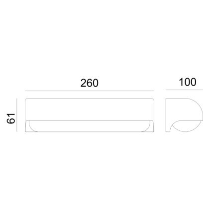 Globo - Utomhus LED vägglampa  LED/10W/230V IP54