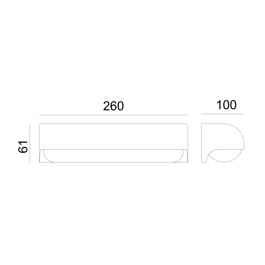 Globo - Utomhus LED vägglampa  LED/10W/230V IP54