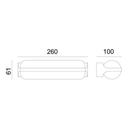 Globo - Utomhus LED vägglampa  LED/20W/230V IP54