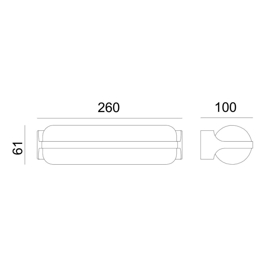 Globo - Utomhus LED vägglampa  LED/20W/230V IP54