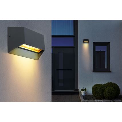Globo - LED vägglampa för utomhusbruk LED/7W/230V IP54 antracit