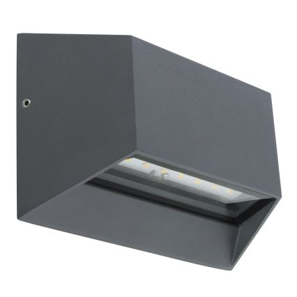 Globo - LED vägglampa för utomhusbruk LED/7W/230V IP54 antracit