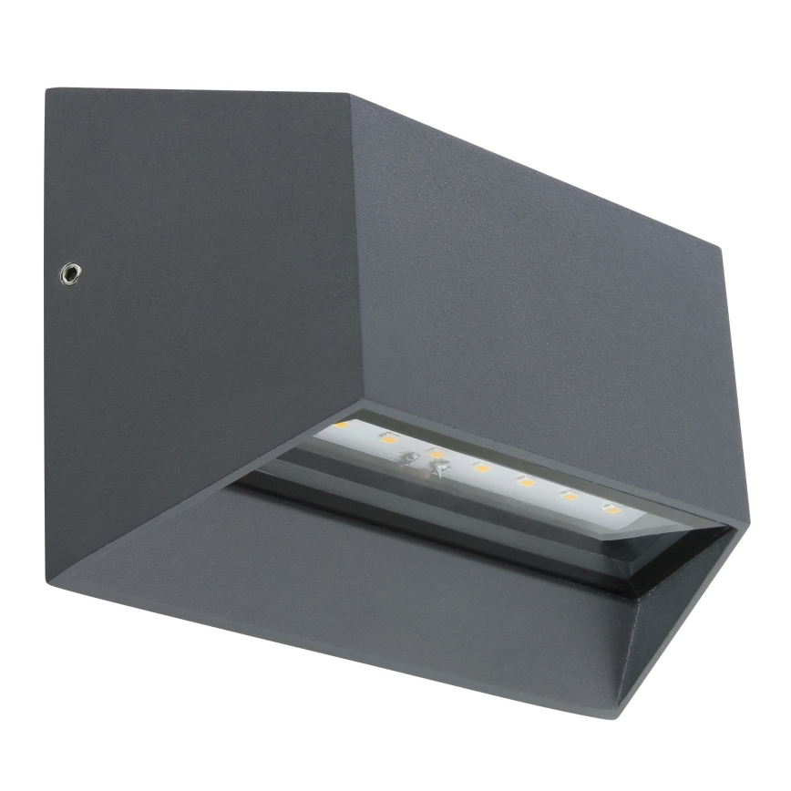 Globo - LED vägglampa för utomhusbruk LED/7W/230V IP54 antracit