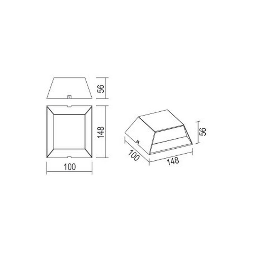 Globo - LED vägglampa för utomhusbruk LED/7W/230V IP54 antracit