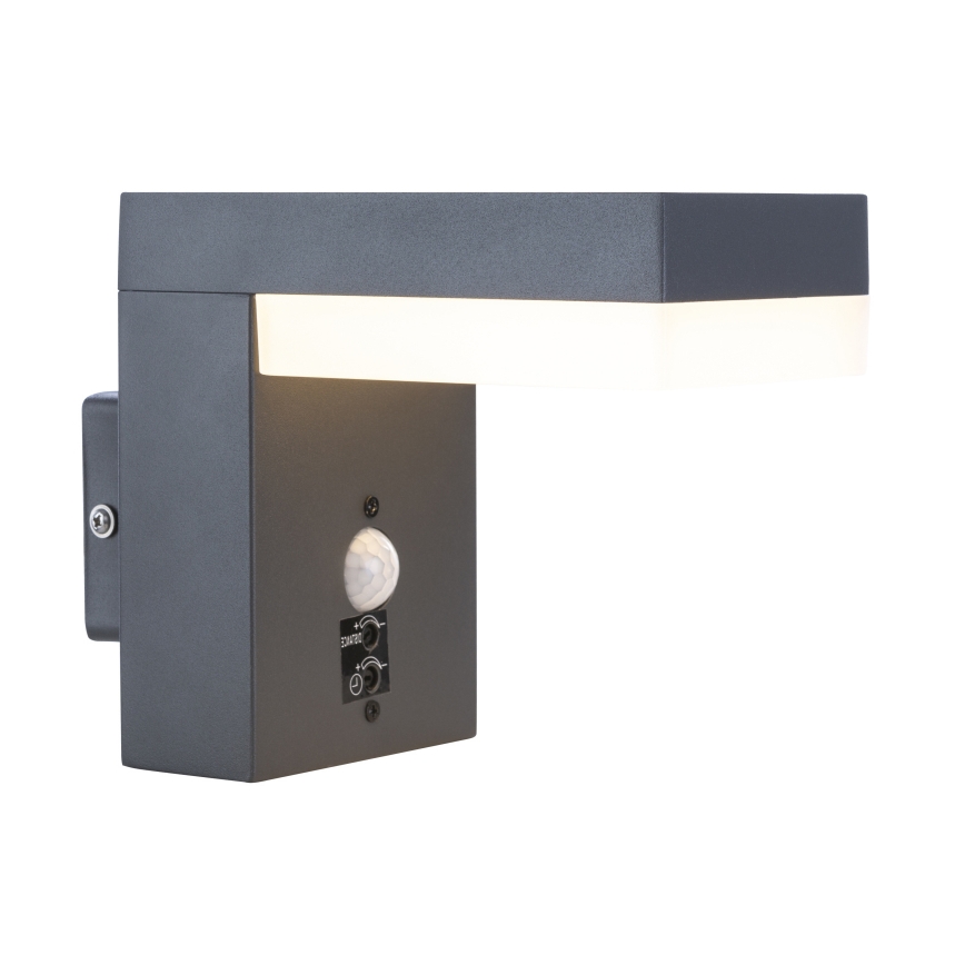 Globo 34186WS - LED Utomhusbelysning med sensor OSKARI LED/9,5W/230V IP44