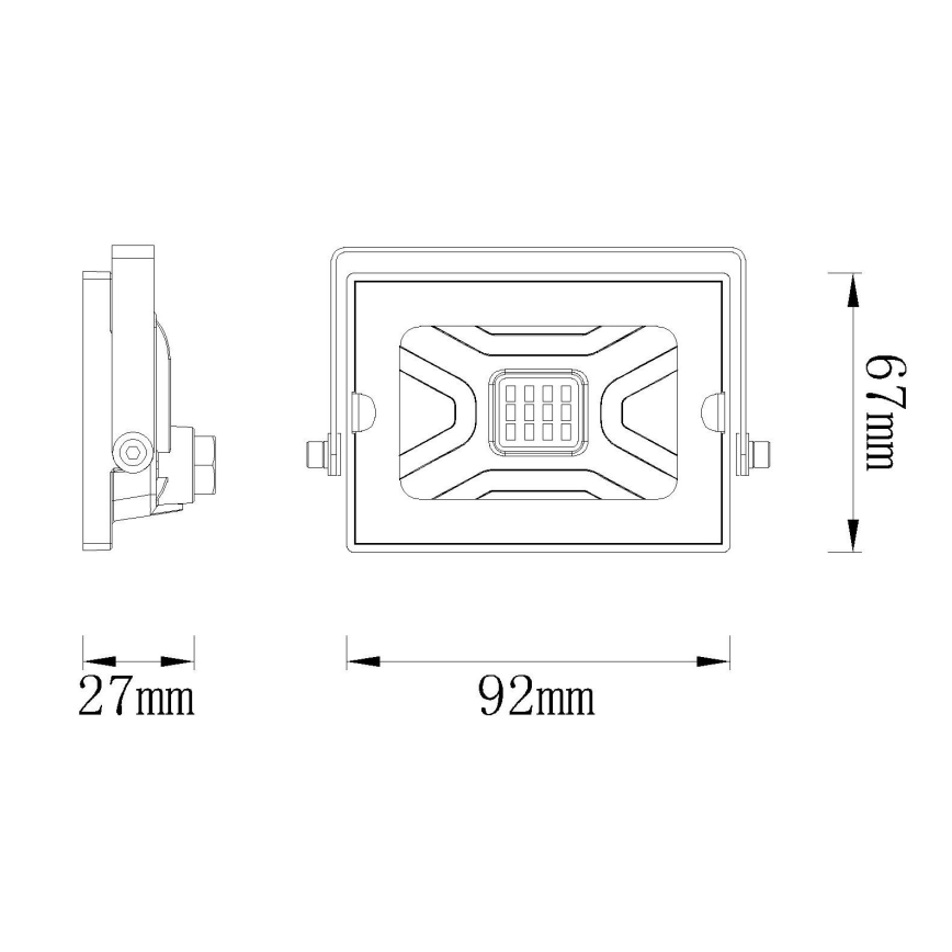 Globo 34247W – LED Strålkastare HELGA LED/10W/230V IP65