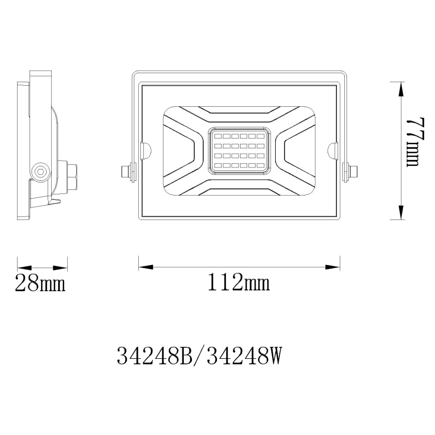 Globo 34248W – LED Strålkastare HELGA LED/20W/230V IP65