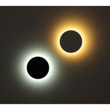 Globo - LED Utomhus Vägglampa LED/15W/230V 3000/4000/6000K Ø 25,2 cm IP44 vit
