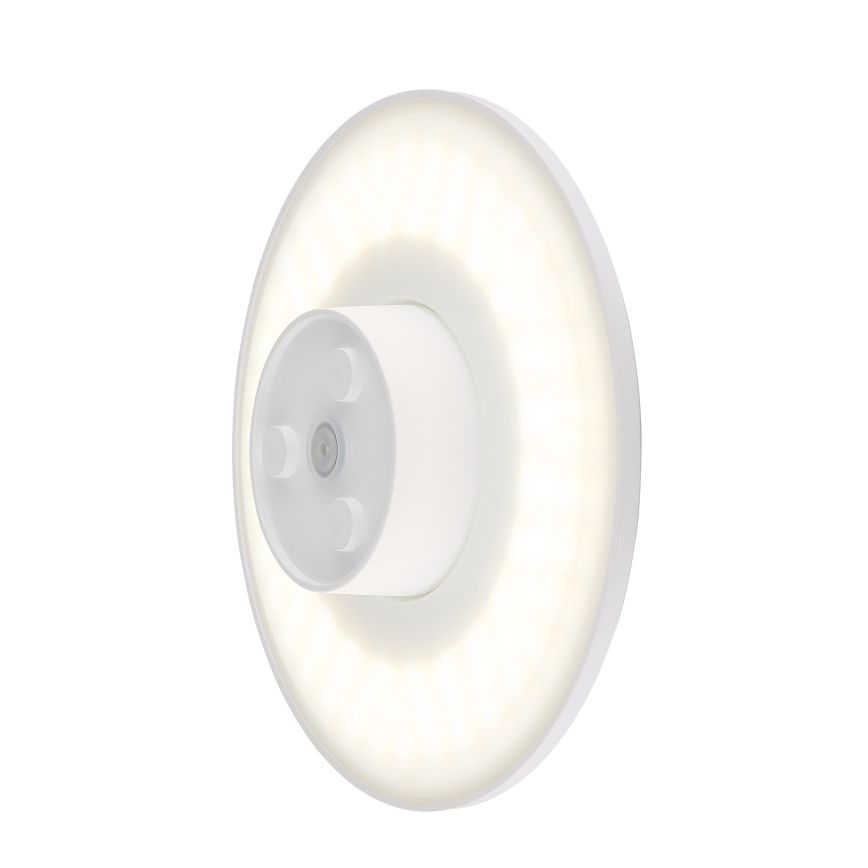 Globo - LED vägglampa för utomhusbruk LED/15W/230V 3000/4000/6000K diameter 25,2 cm IP44 vit
