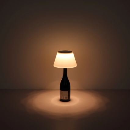 Globo - LED Solcellslampskärm av flaska 10xLED/1,5W/3V IP44