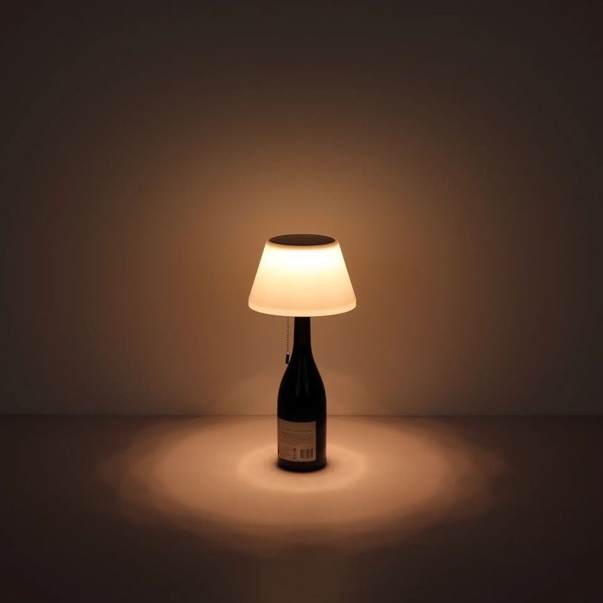 Globo - LED Solcellslampskärm av flaska 10xLED/1,5W/3V IP44