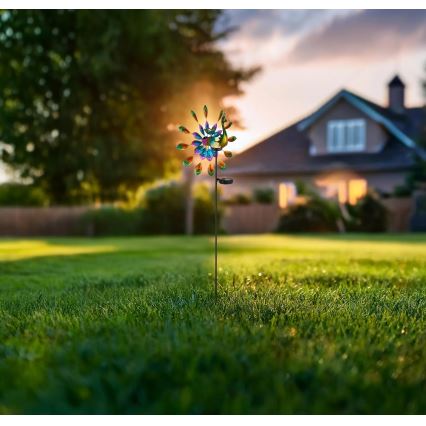 Globo - LED Solcell dekoration LED/0,06W/3V IP44 påfågel