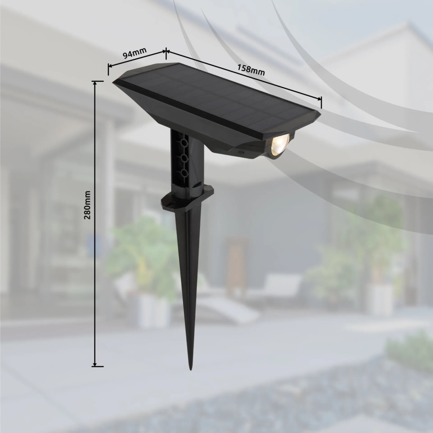 Globo - LED Solcellsbelysning 2i1 LED/1W/3V IP44