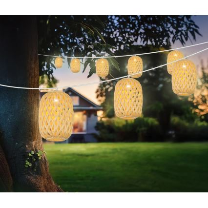 Globo - LED solcellsljusslinga LED/0,06W/3V 650 cm IP44