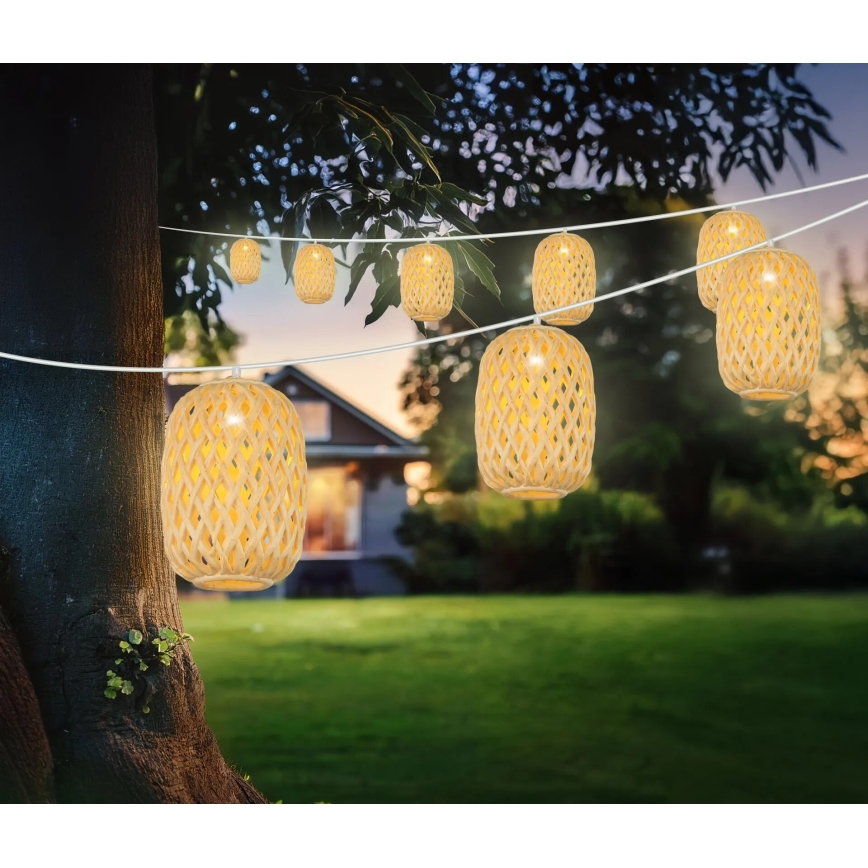 Globo - LED solcellsljusslinga LED/0,06W/3V 650 cm IP44