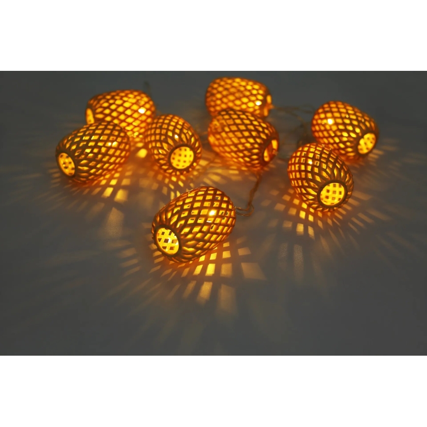 Globo - LED solcellsljusslinga LED/0,06W/3V 650 cm IP44