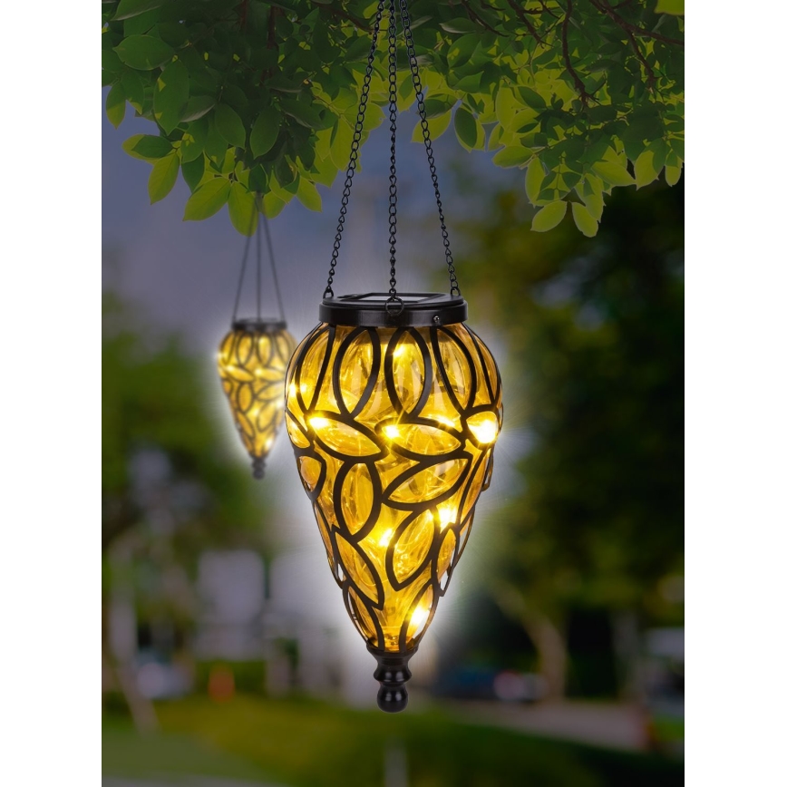 Globo - LED solcellsbelysning LED/0,9W/3,2V IP44 gul