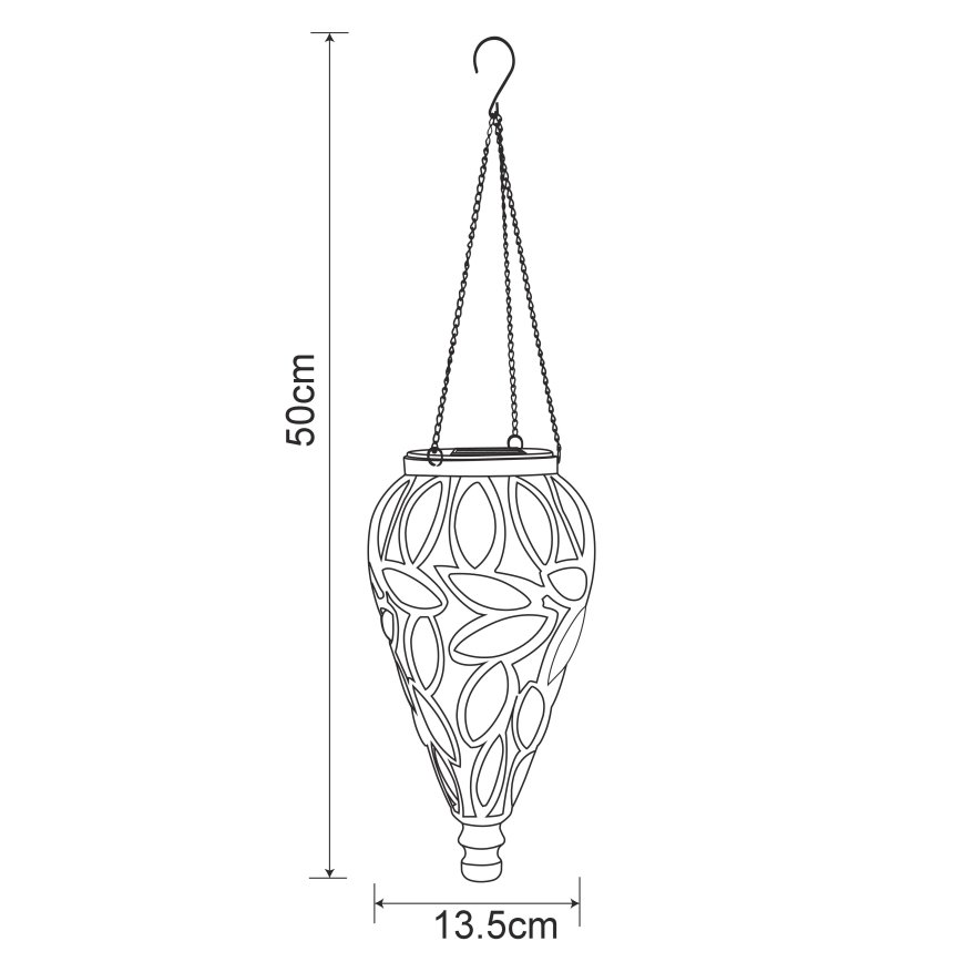 Globo - LED solcellsbelysning LED/0,9W/3,2V IP44 gul