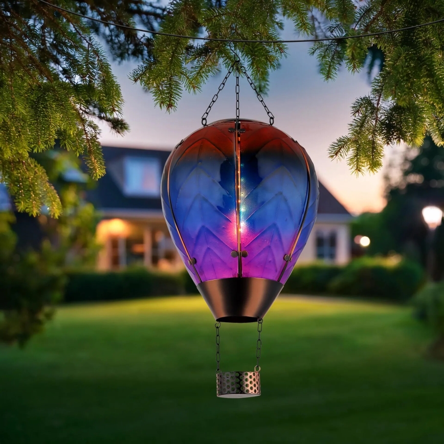 Globo - LED Hängande soldekoration 24xLED/0,2W/3V IP44 Flygande ballong