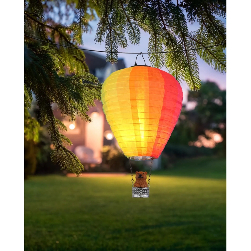 Globo - LED Hängande soldekoration 24xLED/0,06W/3V IP44 Flygande ballong