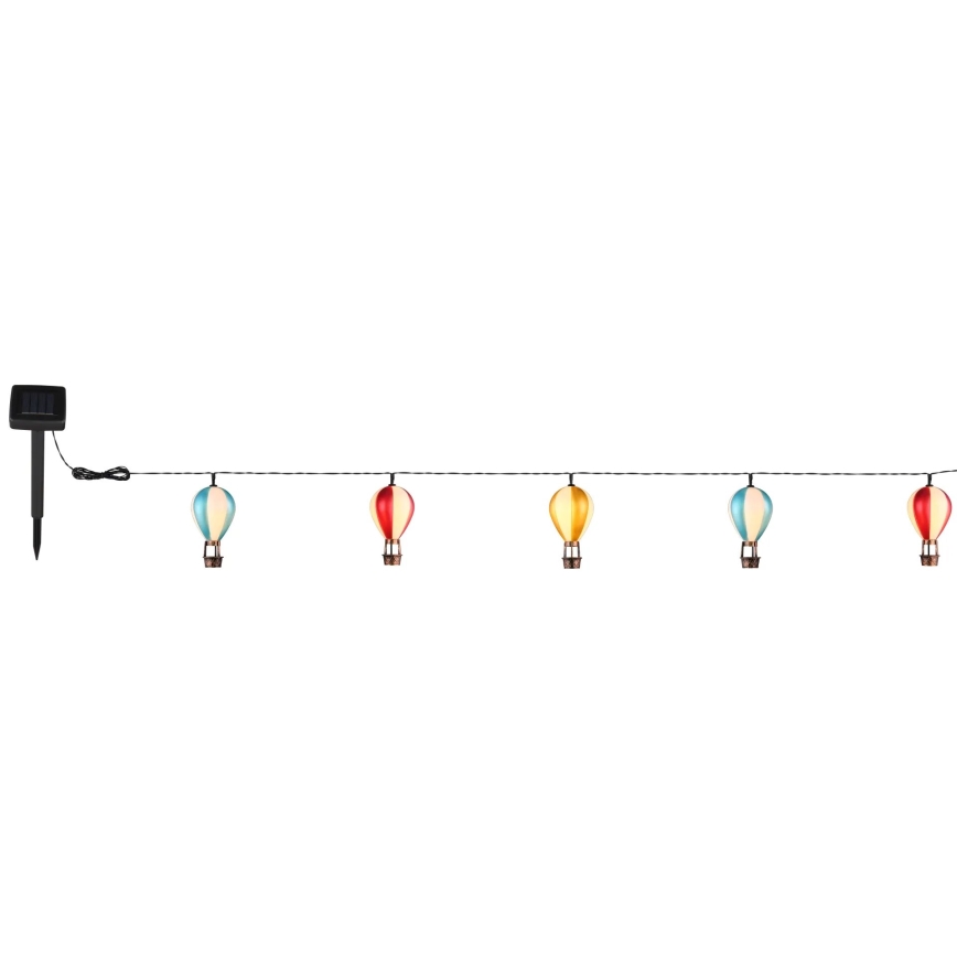 Globo - LED solcellsljusslinga 9xLED/0,06W/3V 390 cm IP44