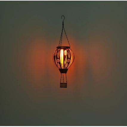 Globo - LED Hängande soldekoration 12xLED/0,02W/3V IP44 Flygande ballong