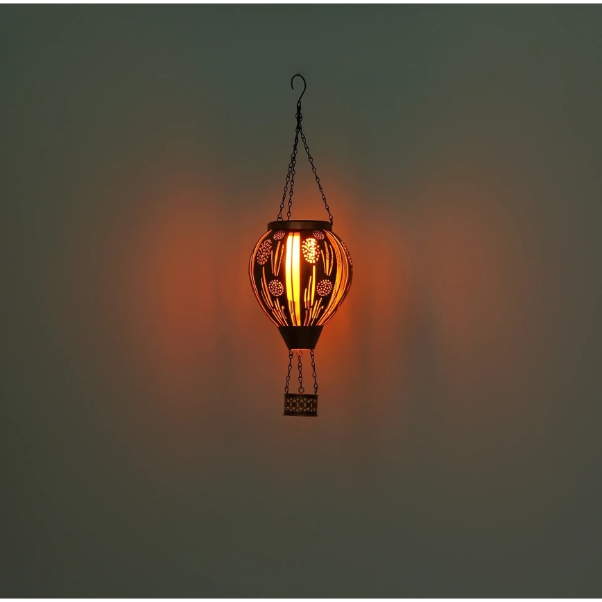 Globo - LED Hängande soldekoration 12xLED/0,02W/3V IP44 Flygande ballong