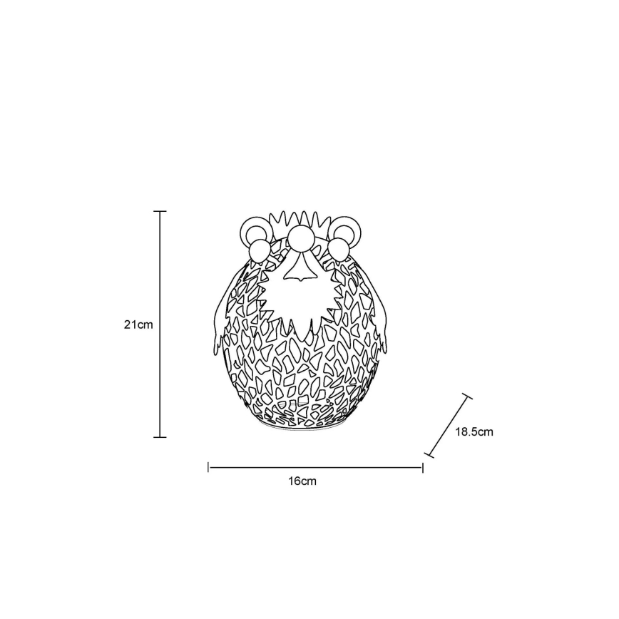 Globo - LED Solcell dekoration LED/0,06W/3V IP44 igelkott