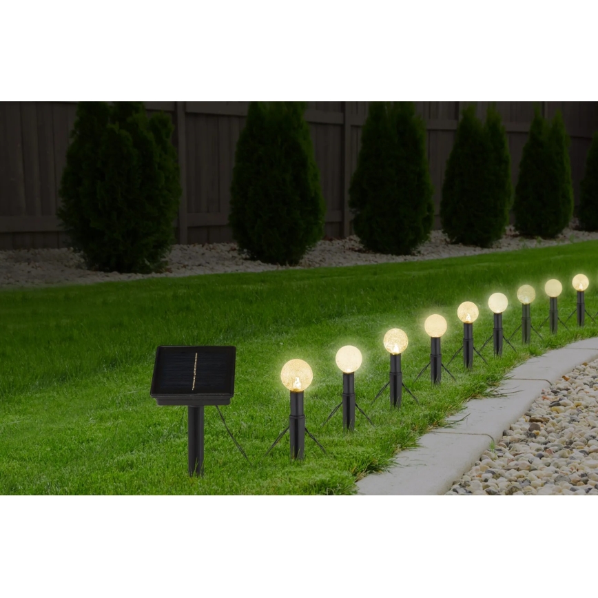 Globo - LED RGB Solcell kedja 20xLED/0,06W/3V 770 cm IP44