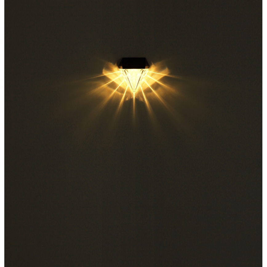 Globo - KIT 2x LED solcell väggbelysning LED/0,5W/3V IP44