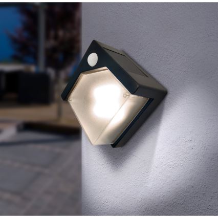 Globo - LED solcellslampa med sensor LED/0,48W/3V IP44 600 mAh
