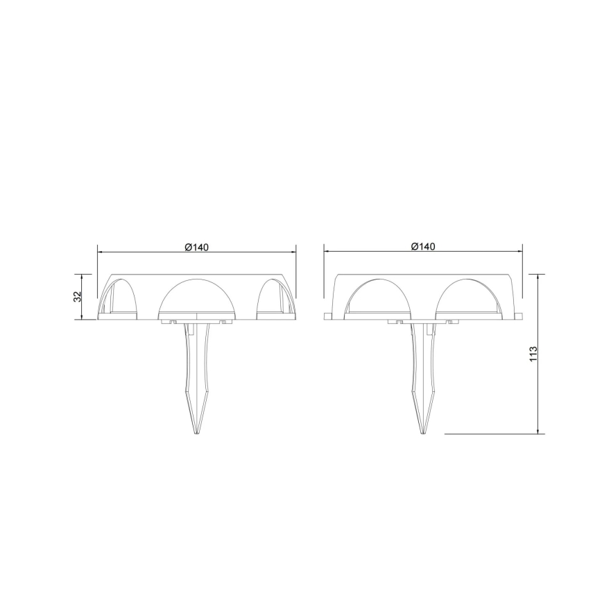 Globo - LED Solcellsbelysning LED/1,2W/3V IP65