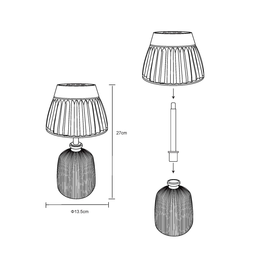 Globo - LED solcellslampa 10xLED/0,06W/3V IP44