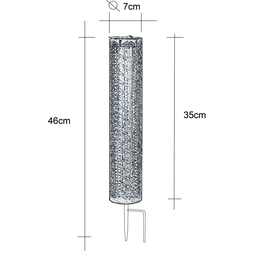 Globo - LED solcellsbelysning LED/0,06W/3,2V 3000K IP44