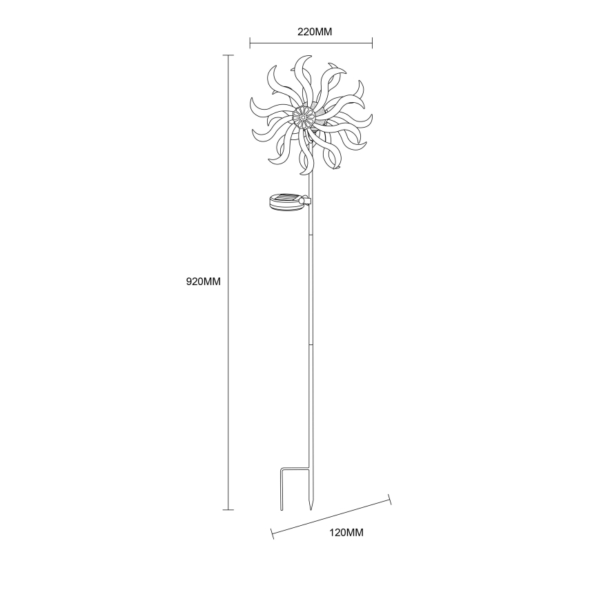 Globo - LED Solcell dekoration LED/0,06W/3,2V IP44